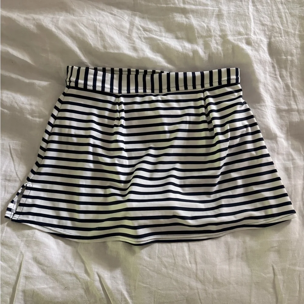 NWOT J.Crew Swim Skirt in Navy Stripe, S - Picture 6 of 6
